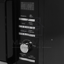Микроволновая печь BBK 25MWC-991T/B черный/серебристый, 25 л, 900 Вт, переключатели - кнопки, поворотный механизм