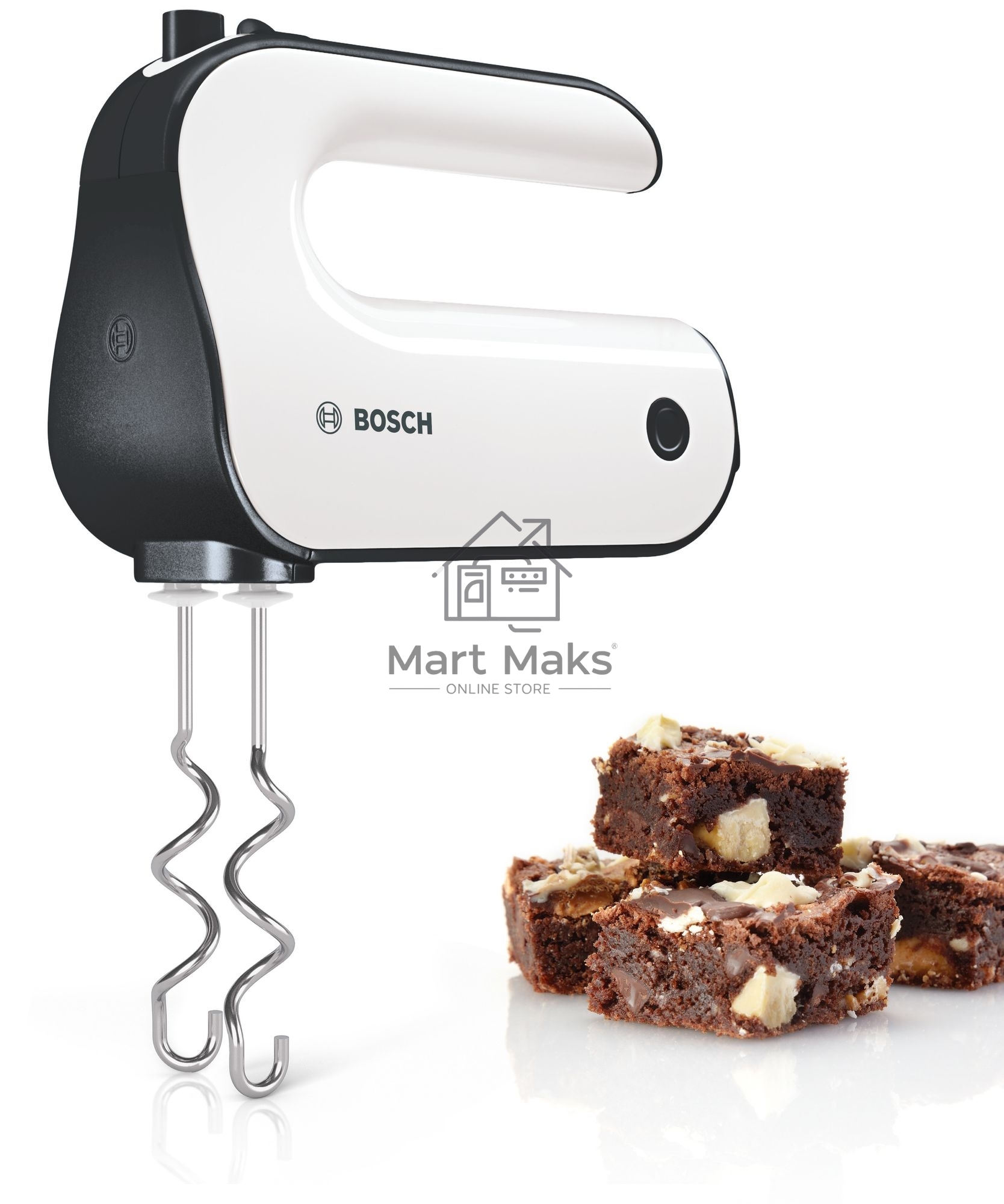 Миксер ручной Bosch MFQ4020 450Вт белый