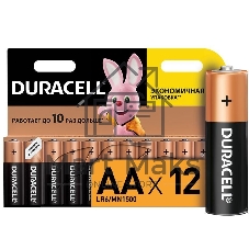 Элемент питания алкалиновый LR MN 1500/LR6 BASIC BP-12 (блист.12шт) Duracell C0037388