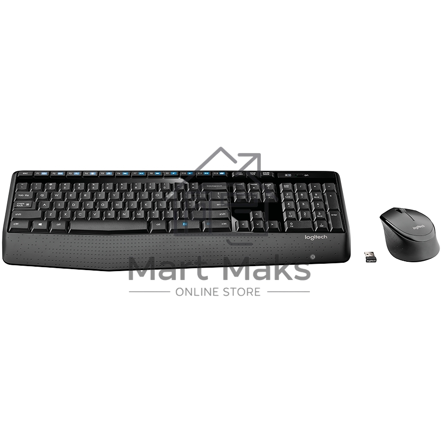 Клавиатура + мышь Logitech MK345 клав:черный мышь:черный USB 2.0 беспроводная Multimedia