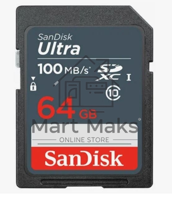 Карта памяти SDXC 64GB UHS-I SDSDUNR-064G-GN3IN SANDISK