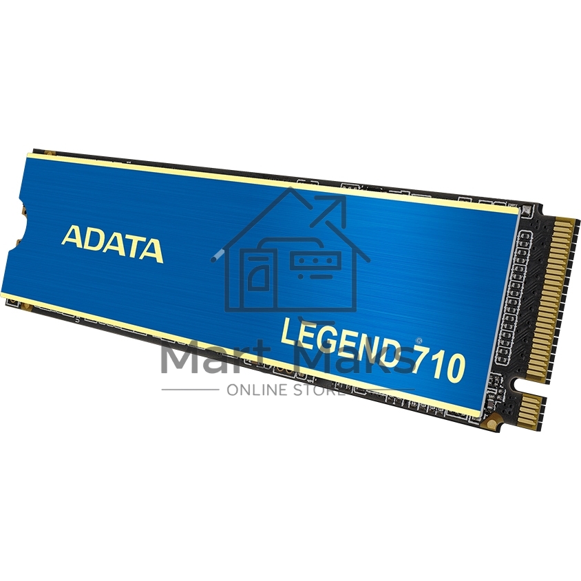 Накопитель SSD ADATA LEGEND 710, 2Tb, PCIe 3.0 x4, M.2 2280, NVMe, R/W 2400/1800, с радиатором