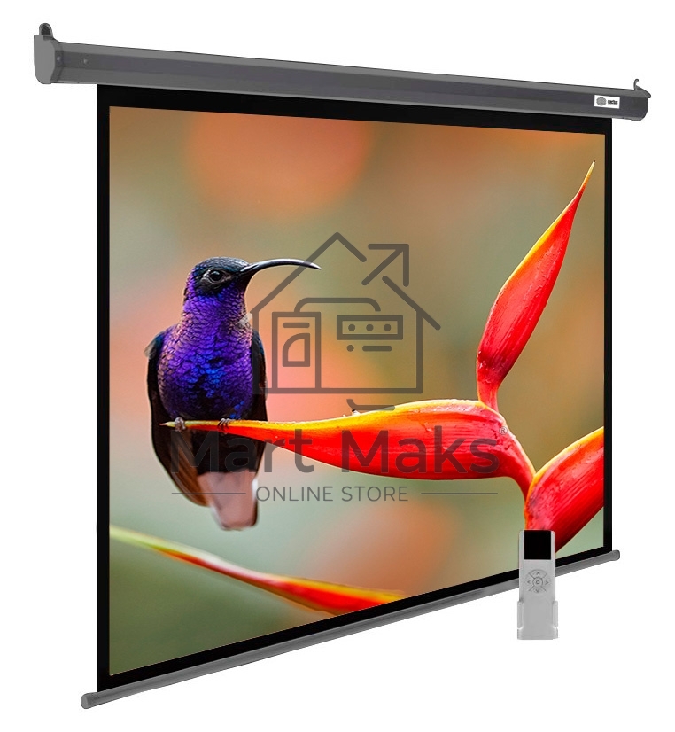 Экран Cactus 138x220см SIlverMotoExpert CS-PSSME-220X138-DG 16:10 настенно-потолочный рулонный тёмно-серый (моторизованный привод)
