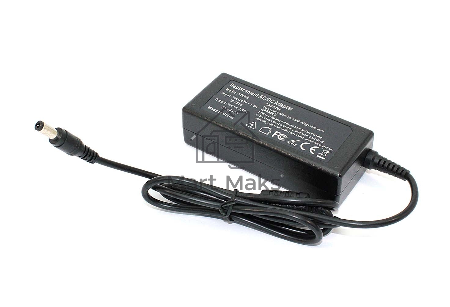 Блок питания (сетевой адаптер) для ноутбуков Lenovo 19V 3.16A 5.5x2.5 OEM