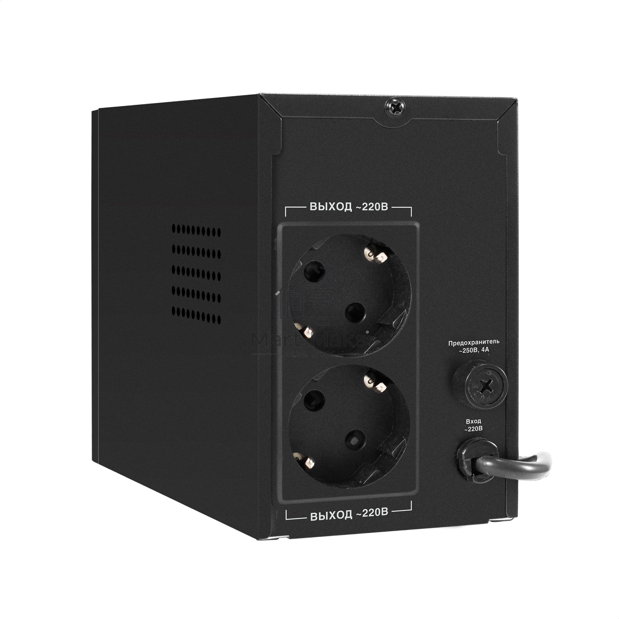 Источник бесперебойного питания ExeGate Power Smart ULB-500.LCD.AVR.2SH <500VA/300W, LCD, AVR, 2*Schuko, металлический корпус, Black>