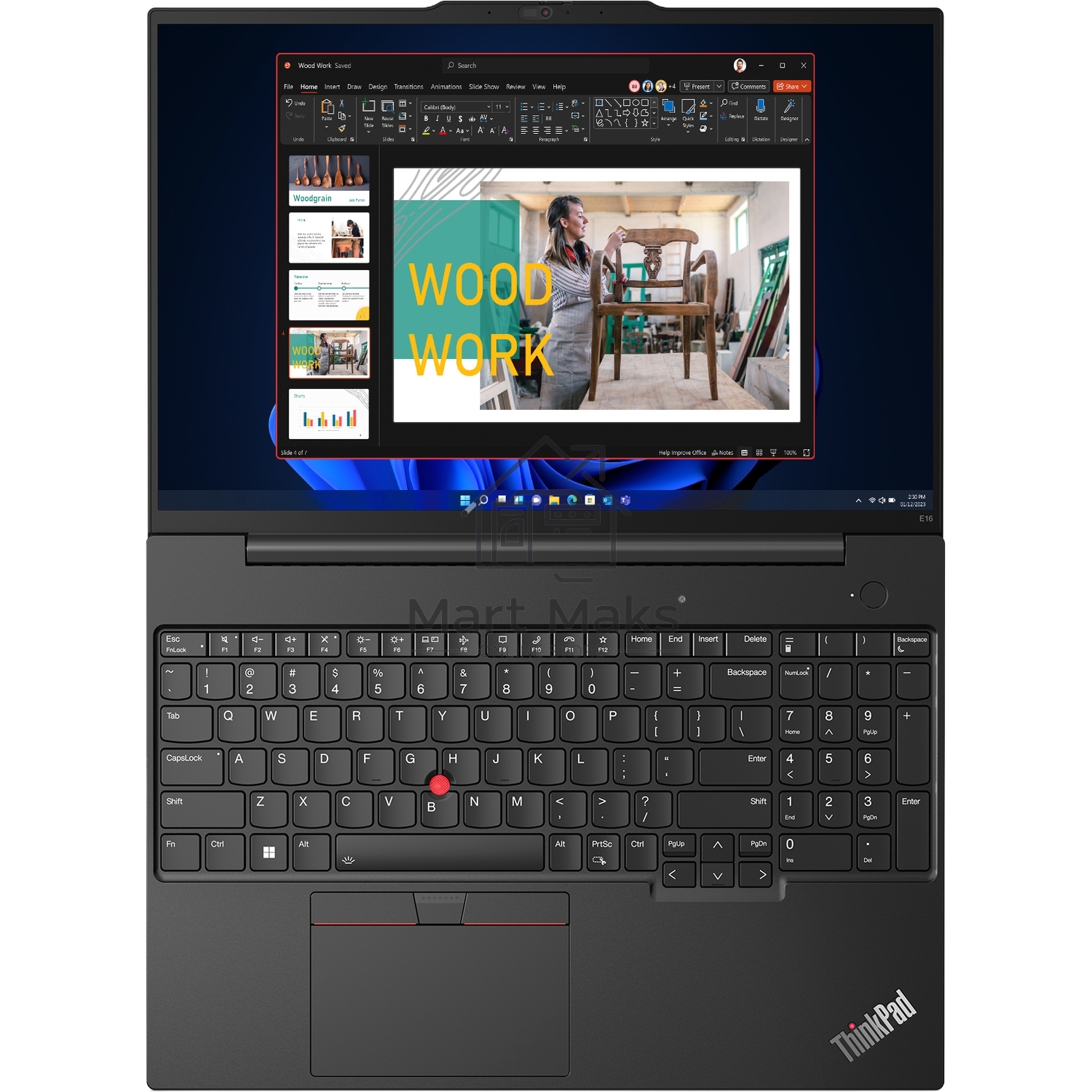 Ноутбук Lenovo ThinkPad E16 G2 Ryzen 7 7735HS 16Gb SSD512Gb AMD Radeon 16