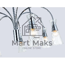 Люстра Ambrella light LH55653/7 СH/CL хром/прозрачный E14*7 max 40W D745*460
