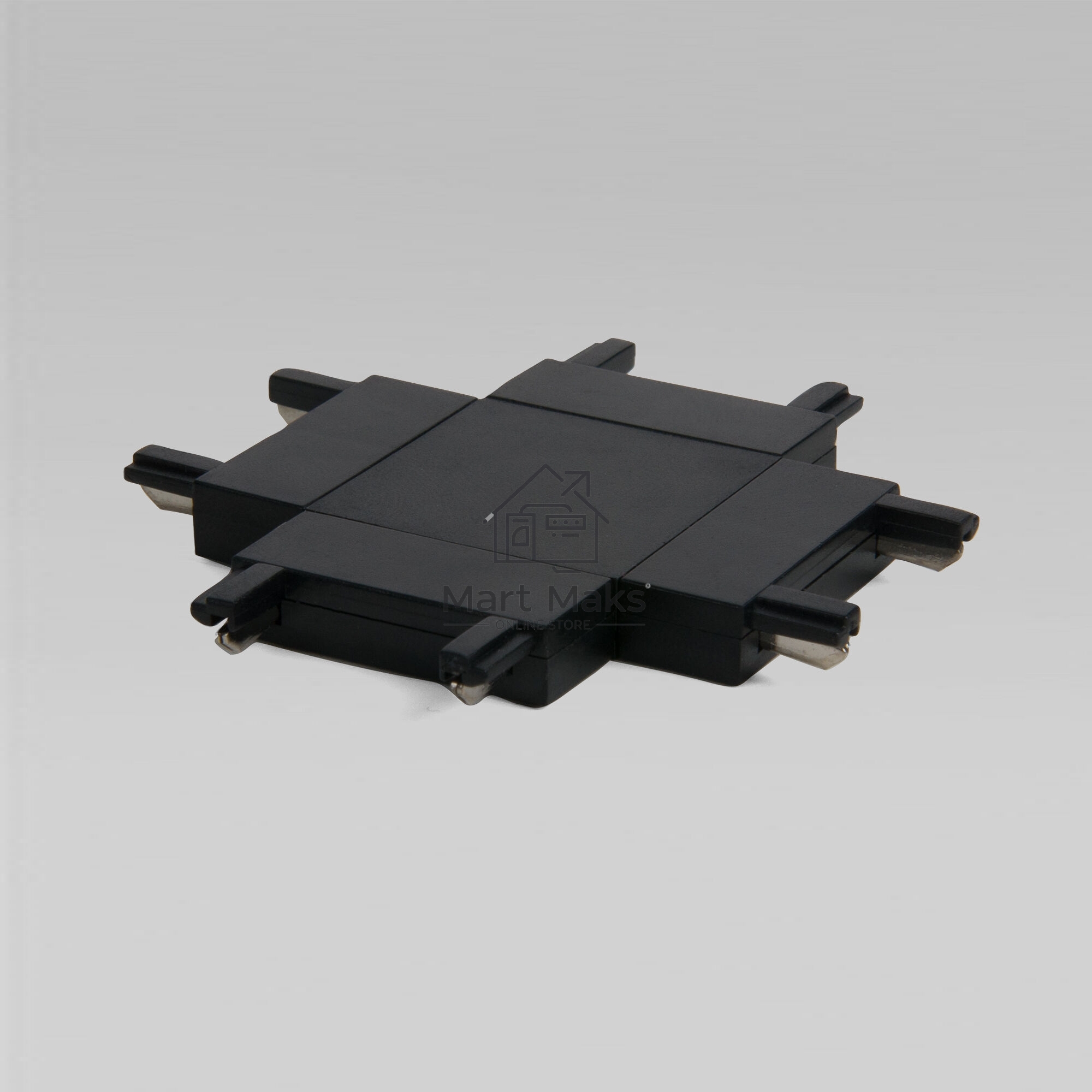 Flat Magnetic Четырёхсторонний соединитель для накладного шинопровода (чёрный) 85003/00