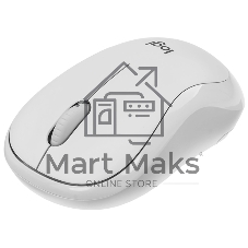 Мышь беспроводная Logitech M240 SILENT белый, 4000 dpi, Bluetooth, кнопки - 3