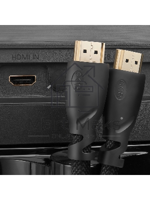 Кабель Greenconnect 1.5m HDMI версия 2.0, HDR 4:2:2, Ultra HD, 4K 60 fps 60Hz/5K*30Hz, 3D, AUDIO, 18.0 Gbит/с, 28/28 AWG, OD7.3мм, тройной экран, черный нейлон, GCR-HM811-1.5m GreenconnectКабель 1.5m HDMI версия 2.0, HDR 4:2:2, Ultra HD, 4K 60 fps 60Hz/5K