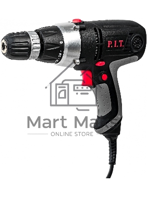 Дрель-шуруповерт сетевой P.I.T. РВМ10-С2 МАСТЕР, Сетевая, 400Вт
