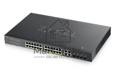 Коммутатор Zyxel NebulaFlex GS192024HPV2-EU0101F 24G 24PoE+ 375W управляемый
