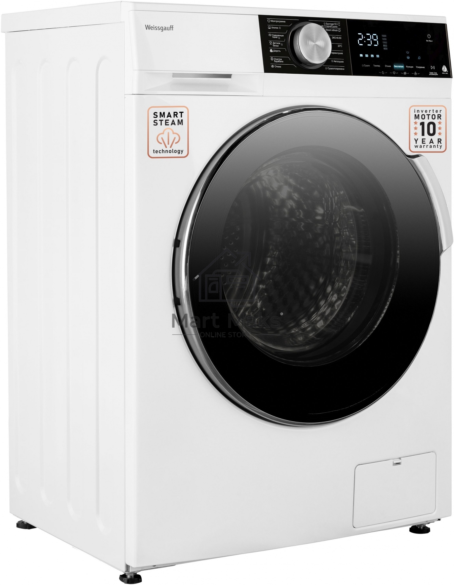 Стиральная машина Weissgauff WMD 47148 DC Inverter Steam