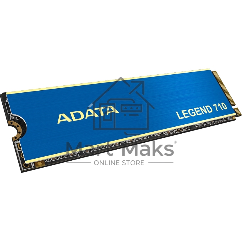 Накопитель SSD ADATA LEGEND 710, 2Tb, PCIe 3.0 x4, M.2 2280, NVMe, R/W 2400/1800, с радиатором