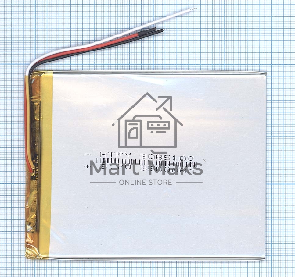 Аккумулятор Li-Pol (батарея) 3*85*100мм 3pin 3.7V/3500mAh
