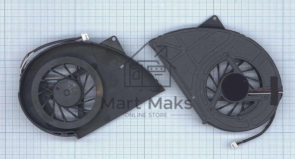 Вентилятор (кулер) для ноутбука Toshiba Qosimio X500 X505 P500 P500D P505 P505D VER-3 (без крышки)