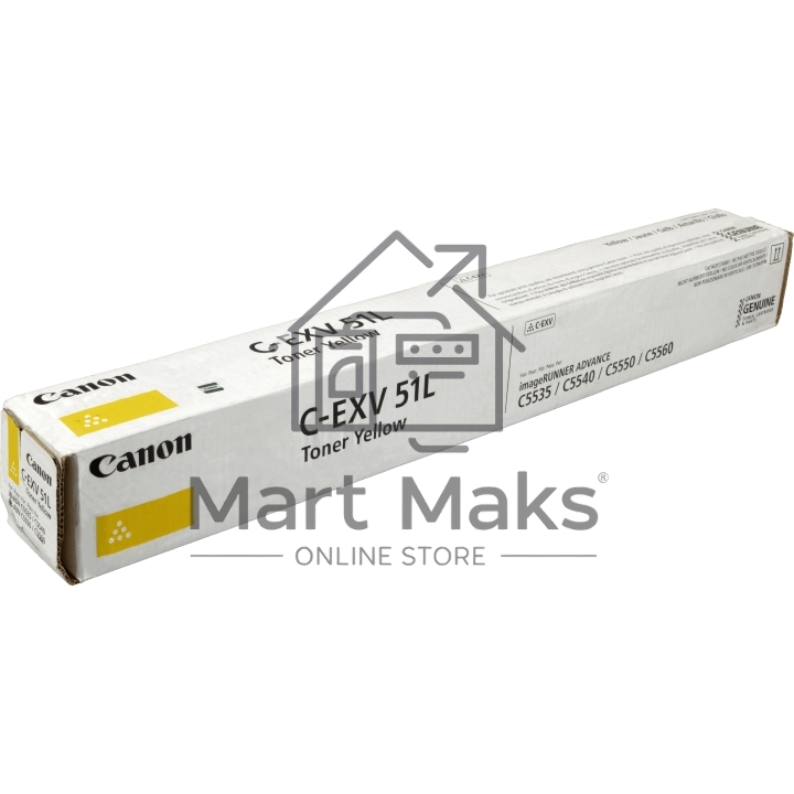 Картридж лазерный C-EXV 51L желтый (26000 стр.) для Canon iR Advance C5535/ C5540i / C5550i / C5560i