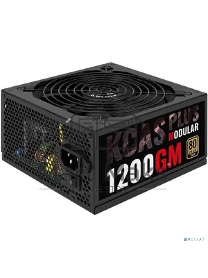 Блок питания Aerocool / Formula KCAS PLUS 1200GM V2, 1200Вт, 80 PLUS Gold, модульный, 140мм, черный