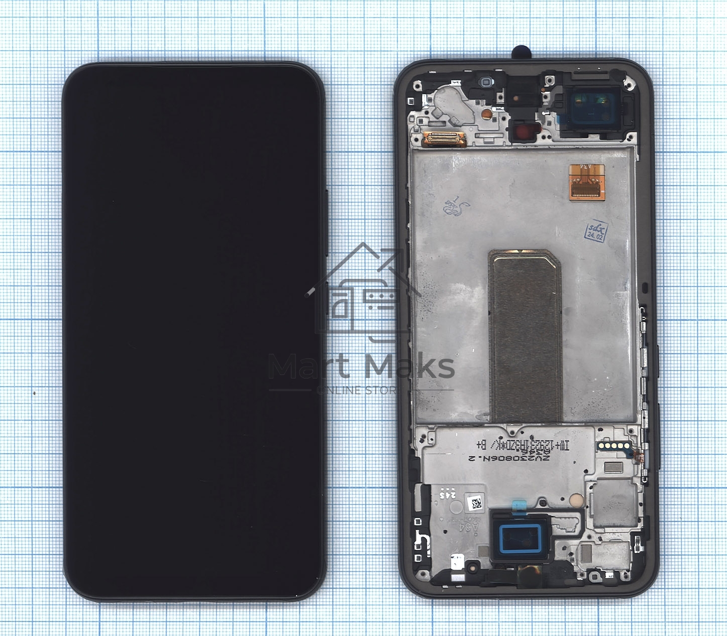 Дисплей для Samsung Galaxy A34 5G SM-A346B в сборе с тачскрином, черный Oled