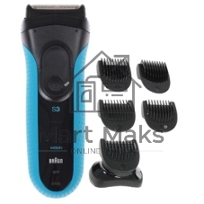 Электробритва сетчатая Braun 3010BT синий/черный