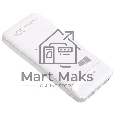 Портативный аккумулятор More choice (4620202550606) PB55-10 с кабелем 1USB 3.0A - 10000mAh белый