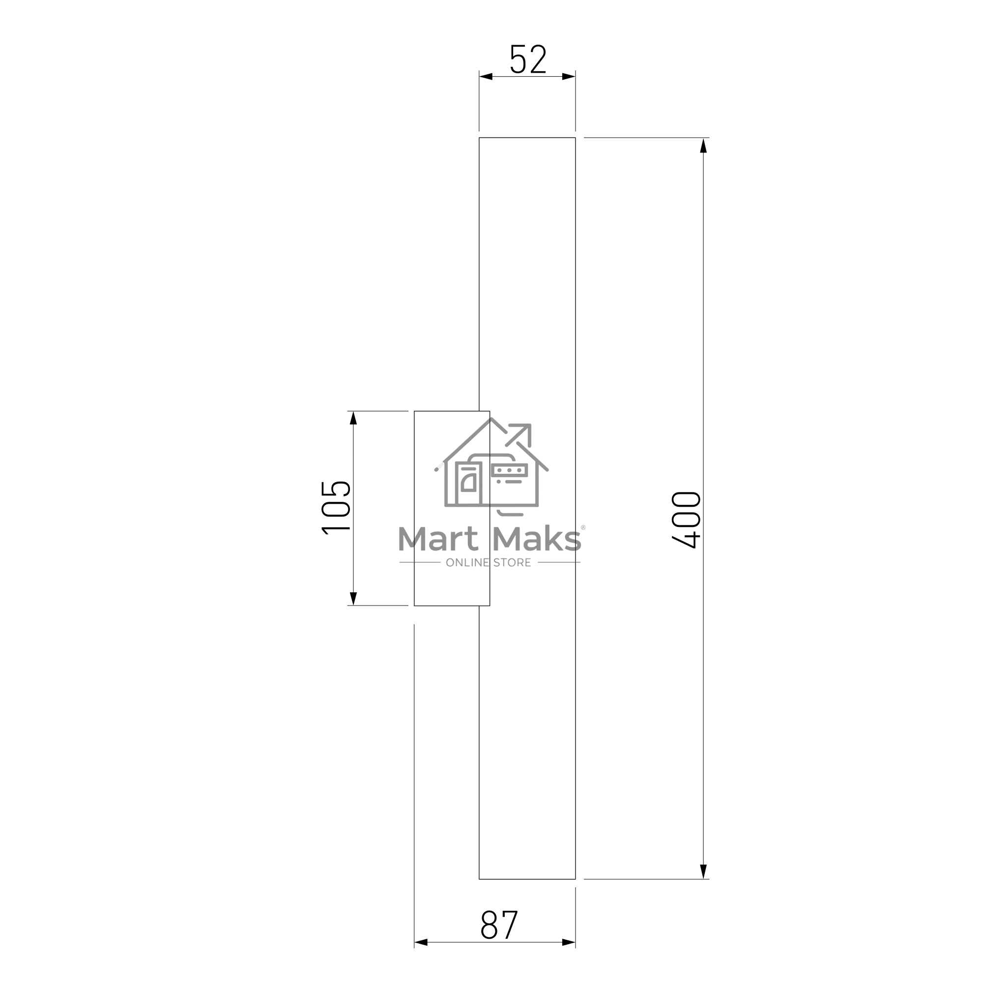 40123/LED/ Светильник настенный светодиодный Langer белый
