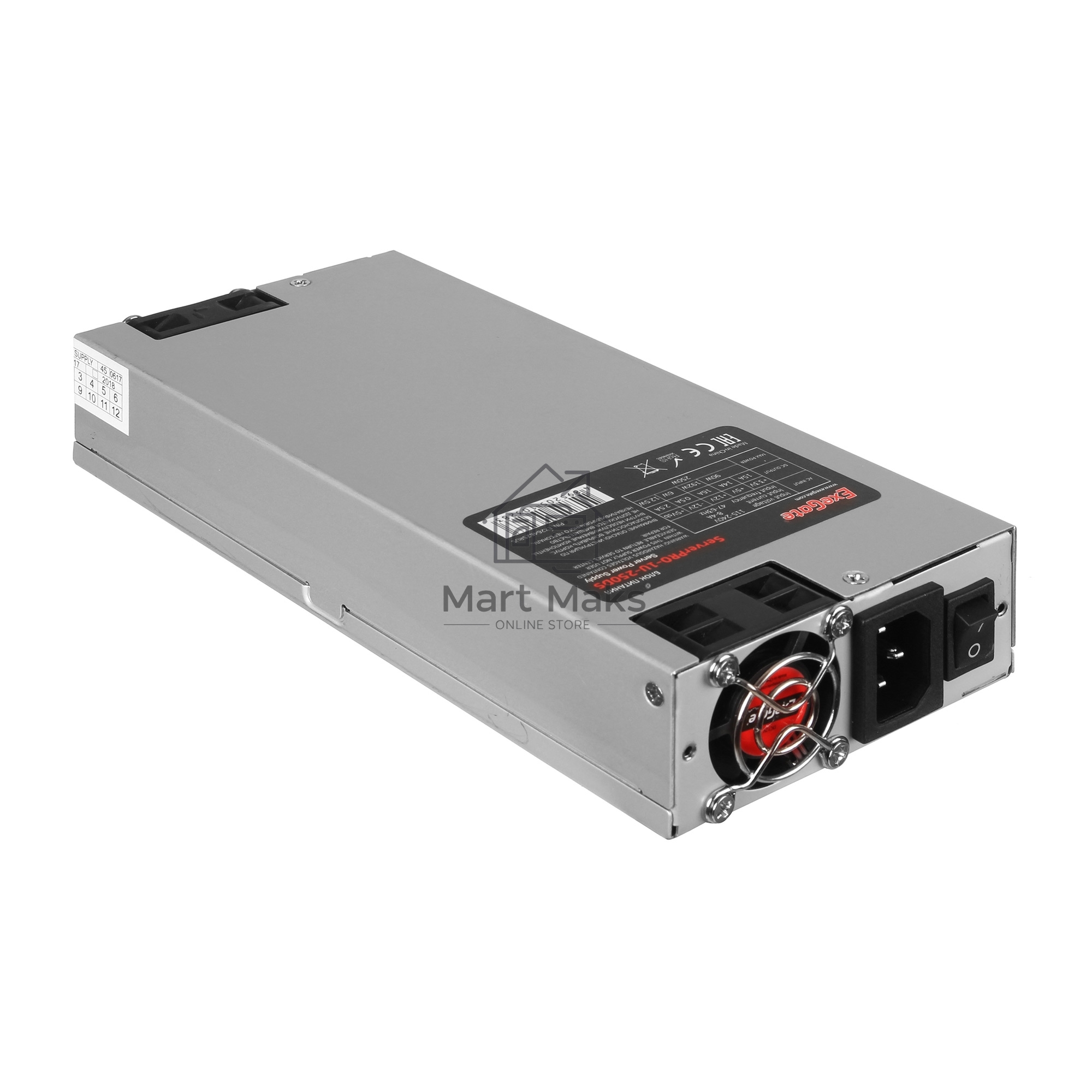 Серверный блок питания400W Exegate <ServerPRO-1U-400ADS> APFC, унив. для 1U, 24pin,2x(4+4)pin,4xSATA,3xIDE