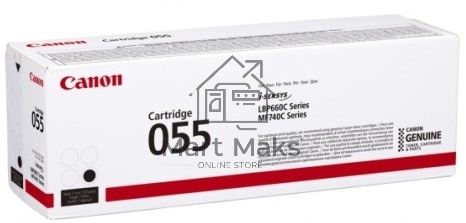 Картридж лазерный Canon 055 BK (3016C002) черный (2300 стр.) для Canon i-SENSYS серий MF740, LBP660