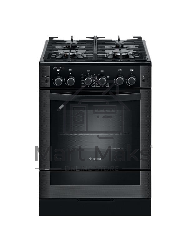 Плита газовая Gefest ПГ 6500-02 0044 черный, конфорок 4 шт, духовка 52 л, 60 см x 85 см x 60 см