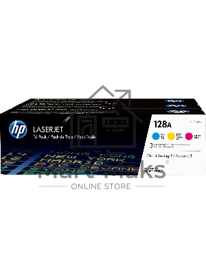 Картридж лазерный комплект HP CF371AM голубой/пурпурный/желтый для LaserJet PRO CP1525N/CP1525NW (3 х 1300)