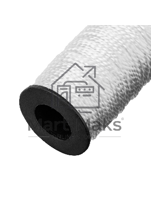 Шнур крученый капроновый Сибртех 93964 2 мм, L 50 м, 70 кгс, на катушке, Россия, белый