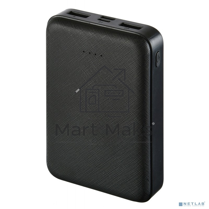 Портативный аккумулятор Buro T4-10000-B Li-Pol 10000mAh 2A+1A черный 2xUSB