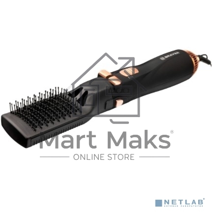 Фен-щетка BRAYER BR3132, 1200Вт, 4 насадки, 2 скорости, шнур 1,8 м