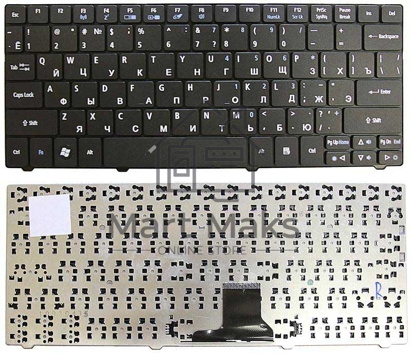 Клавиатура для ноутбука Acer Aspire 1830T 1825 1810T Acer Aspire One 721 722 черная