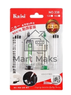 Набор для пайки Kaisi флюс 338°С паста 217°С