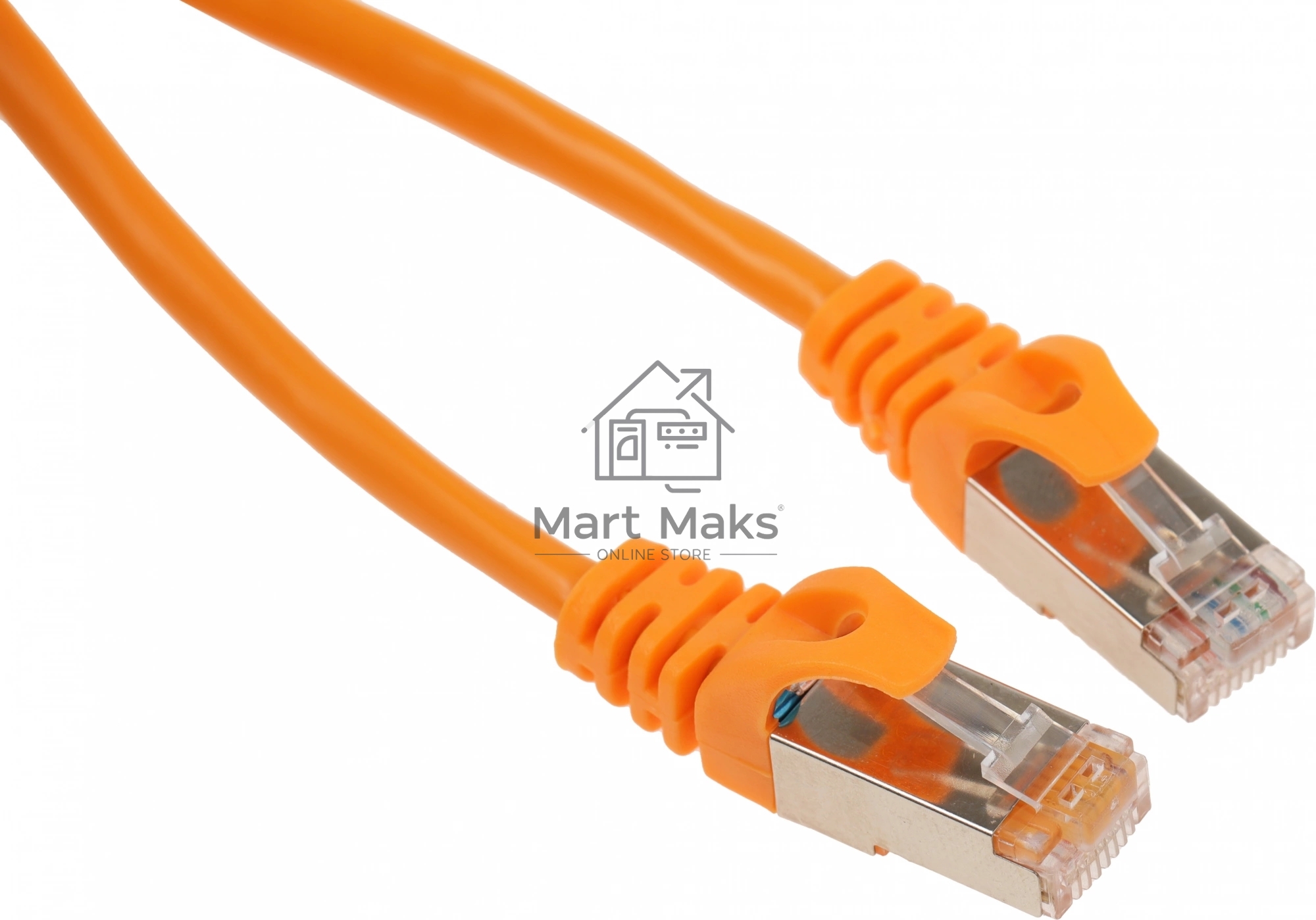 Патч-корд FTP Cablexpert кат.5e, 0.5м, литой, многожильный (оранжевый)