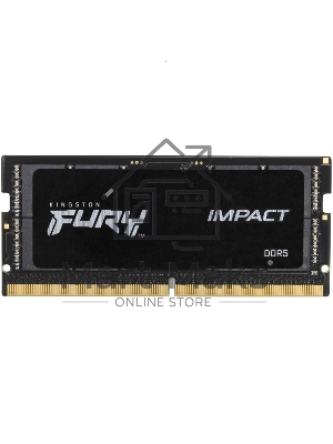 Оперативная память Kingston Fury Impact, DDR5, 32GB (1x32GB), 5600MHz, CL40, SO-DIMM