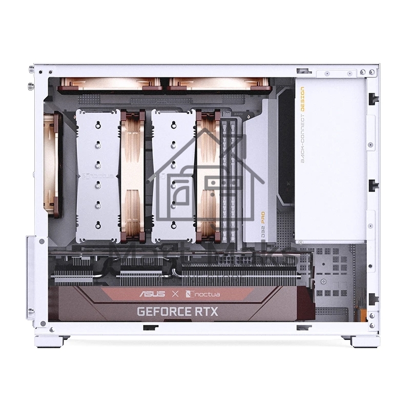 Корпус без блока питания Case JONSBO D32 PRO, Mini-Tower, TG, no fan, 2xUSB-A 3.2 + 1xUSB-C 3.2, mATX, mDTX, mITX White