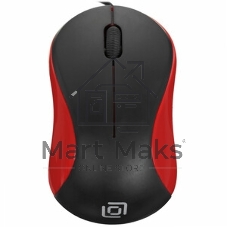 Мышь проводная Oklick 115S черный, 1200 dpi, USB, кнопки - 3