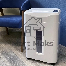 Шредер Office Kit S215N 3,9x38 белый (секр.P-4) фрагменты 22лист. 35лтр. скрепки скобы пл.карты CD