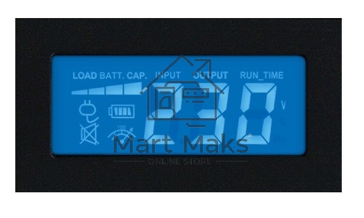 Источник бесперебойного питания Line-Interactive CyberPower PR1000ELCDRT1U 1000VA/800W USB/RS-232/EPO/SNMPslot (6 IEC С13)