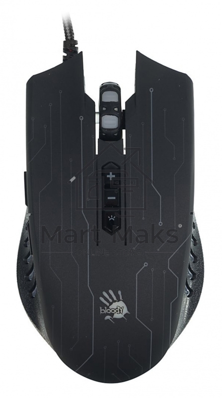 Мышь проводная A4Tech Bloody Q82 черный, 3200 dpi, USB, кнопки - 8