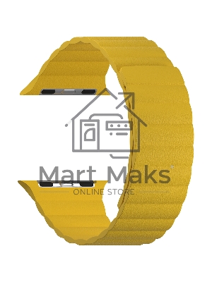 Кожаный ремешок для Apple Watch 38/40 mm LYAMBDA POLLUX DSP-24-40-YL Yellow