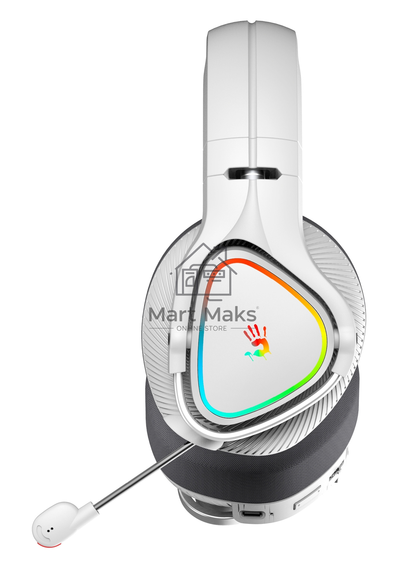 Наушники с микрофоном A4Tech Bloody MR710 серый BT оголовье (MR710 GREY)