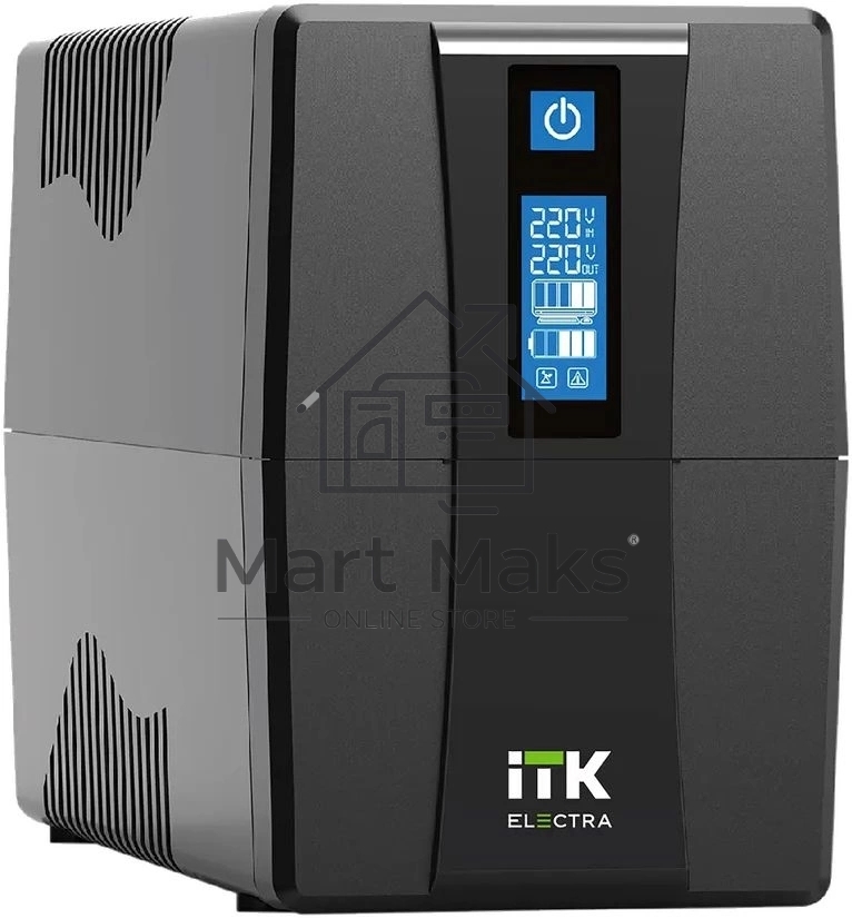 Источник бесперебойного питания Line-interactive 800ВА/480Вт, фаза 1/1, LCD дисплей, с АКБ 1х9AH, USB