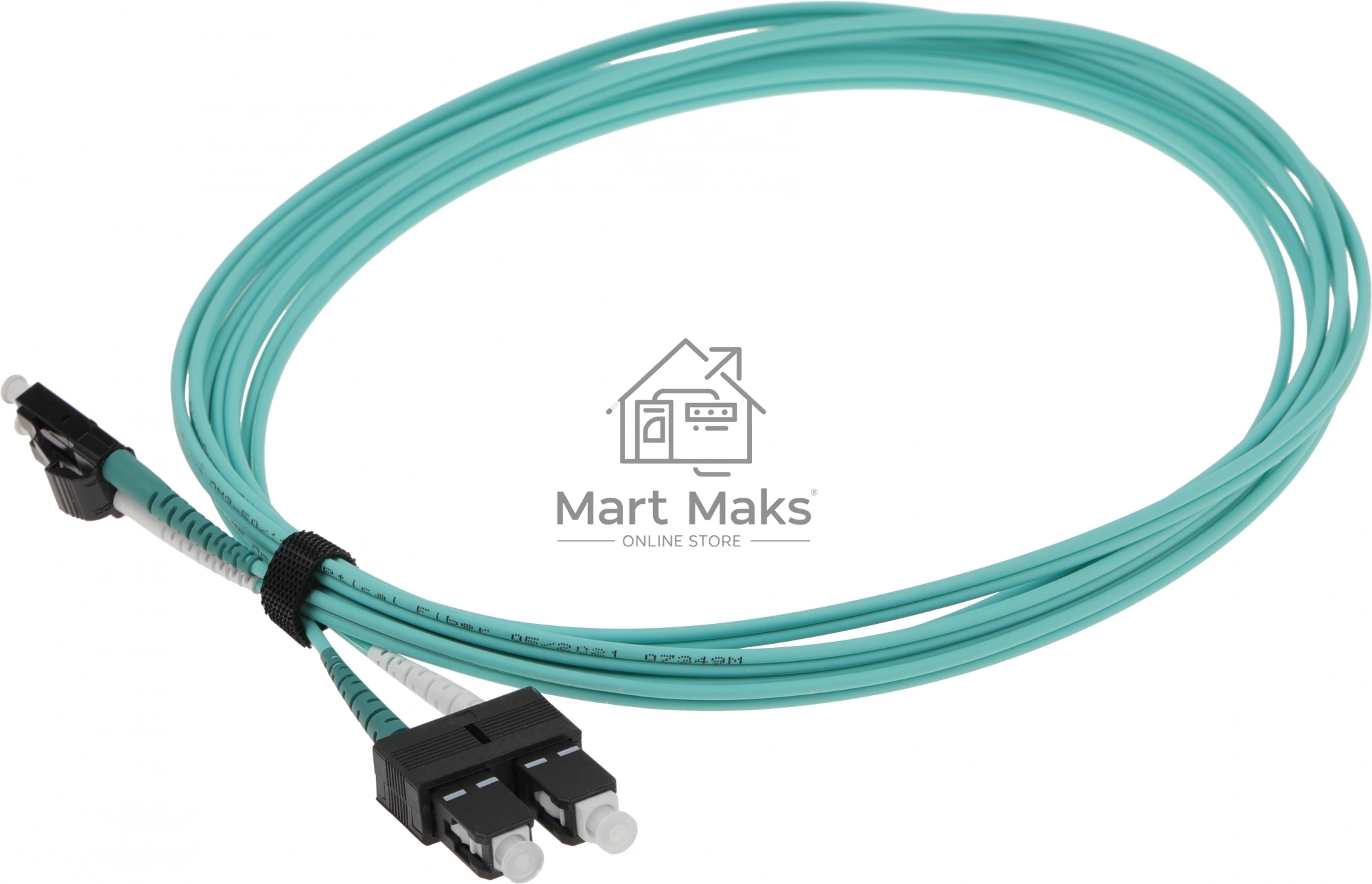 Патч-корд Corning F055702T5Z20003M 2x50/125 OM3 LC дуплекс-SC дуплекс 3м LSZH аквамарин