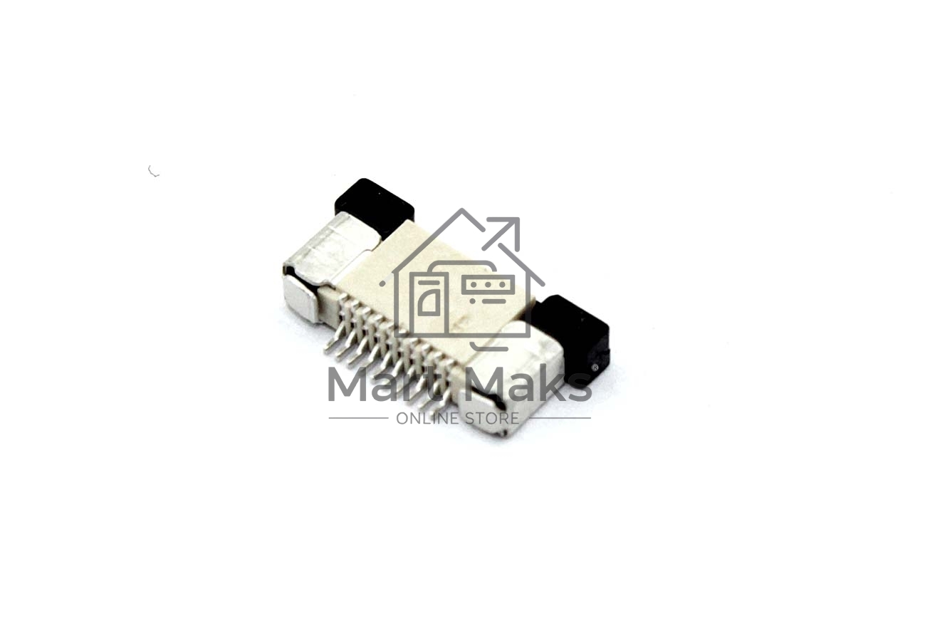 Разъем FPC  Half Coverage Top Contact 0.5K-BS-10PWB 10 pin высота 2мм шаг 0,5мм