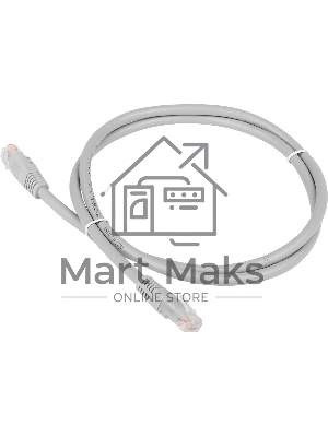 Патч-корд TWT UTP кат.6, с заливными колпачками, 10.0 м, серый