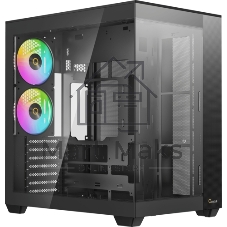 Корпус Ocypus Delta C74 ARGB Black, Midi-Tower, чёрный, 2 x 120 мм