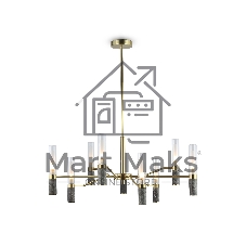 Люстра Ambrella light LH53355/9 GD/CL/WH золото/прозрачный/белый G9*9 max 40W D850*890